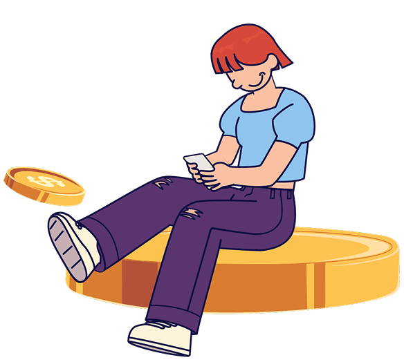 Woman promoting savings of up to $150 on nbn plans