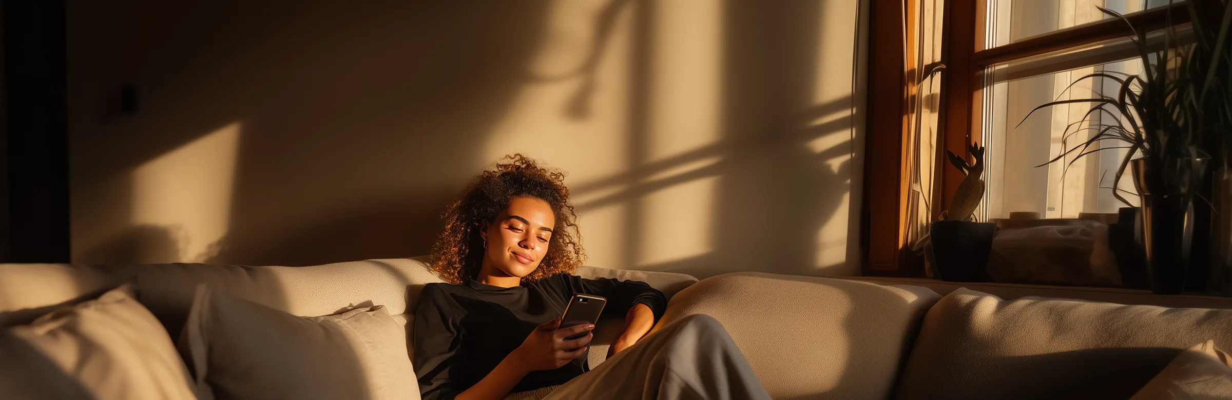 A person using a laptop at home